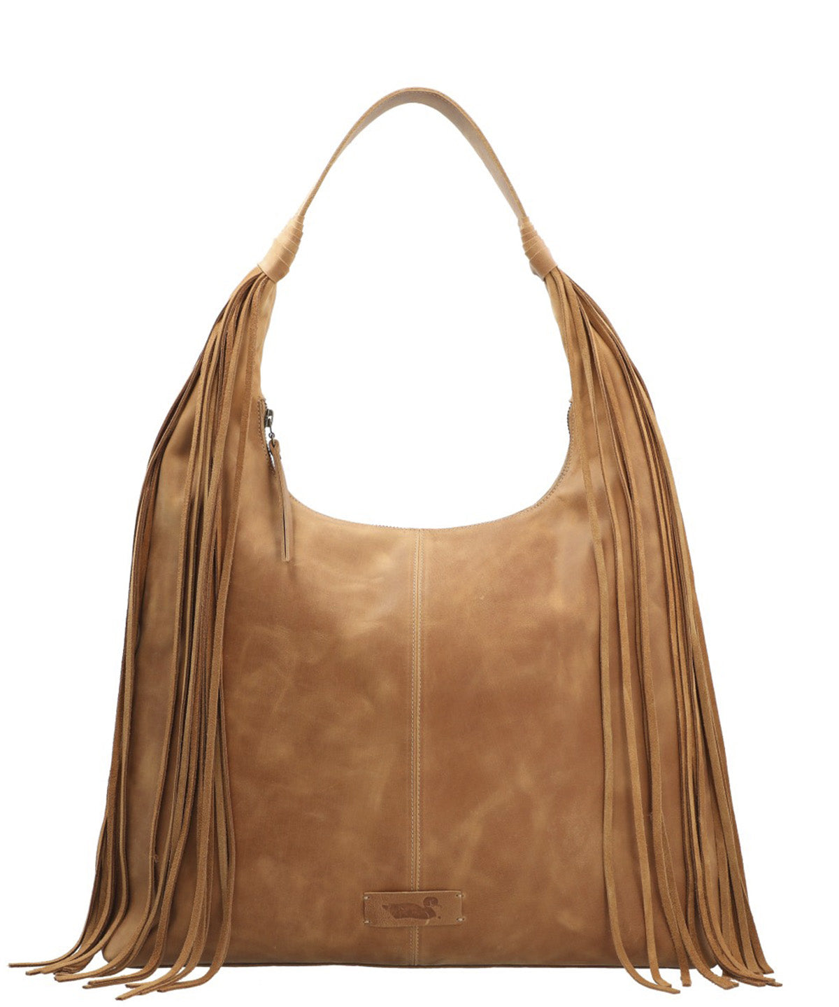 Cartera Cuero Mujer Leann Hobo Caramelo Rockford