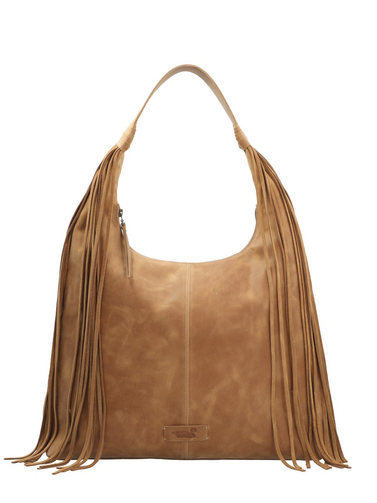 Cartera Cuero Mujer Leann Hobo Caramelo Rockford