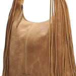 Cartera Cuero Mujer Leann Hobo Caramelo Rockford