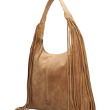 Cartera Cuero Mujer Leann Hobo Caramelo Rockford