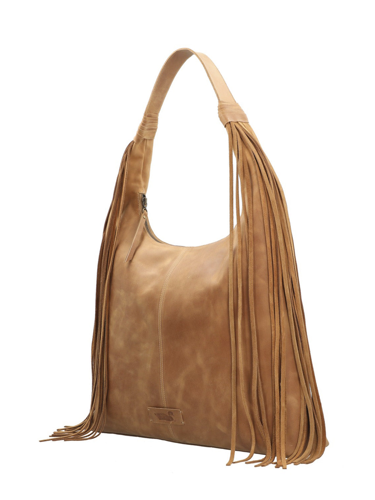 Cartera Cuero Mujer Leann Hobo Caramelo Rockford