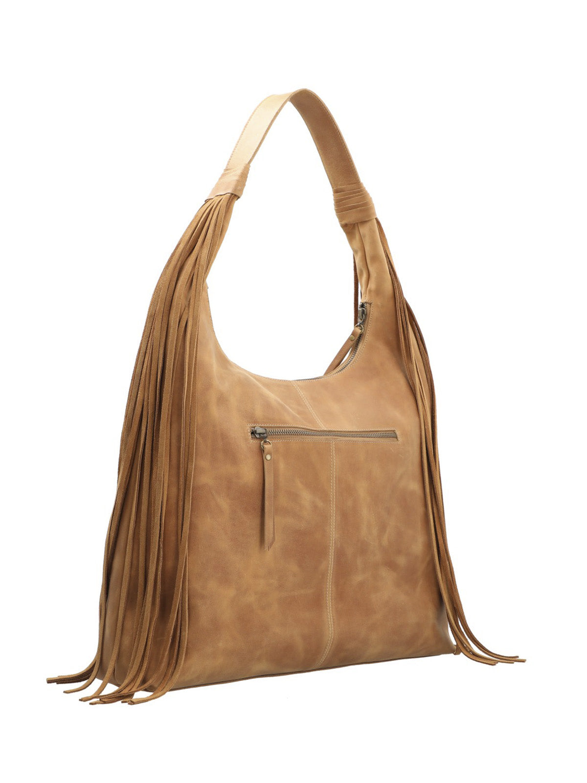 Cartera Cuero Mujer Leann Hobo Caramelo Rockford