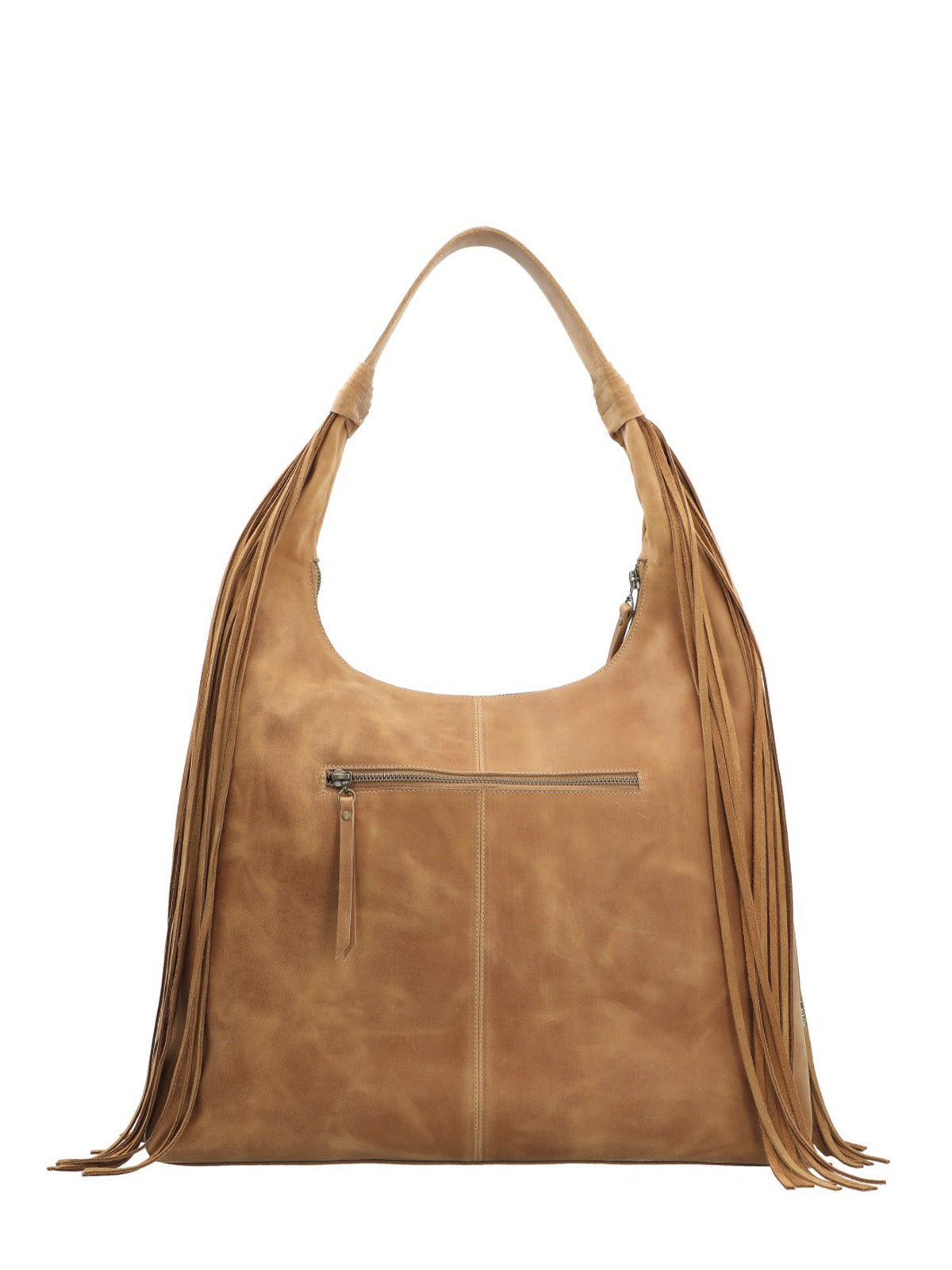Cartera Cuero Mujer Leann Hobo Caramelo Rockford