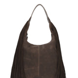 Cartera Cuero Mujer Leann Hobo Chocolate Rockford