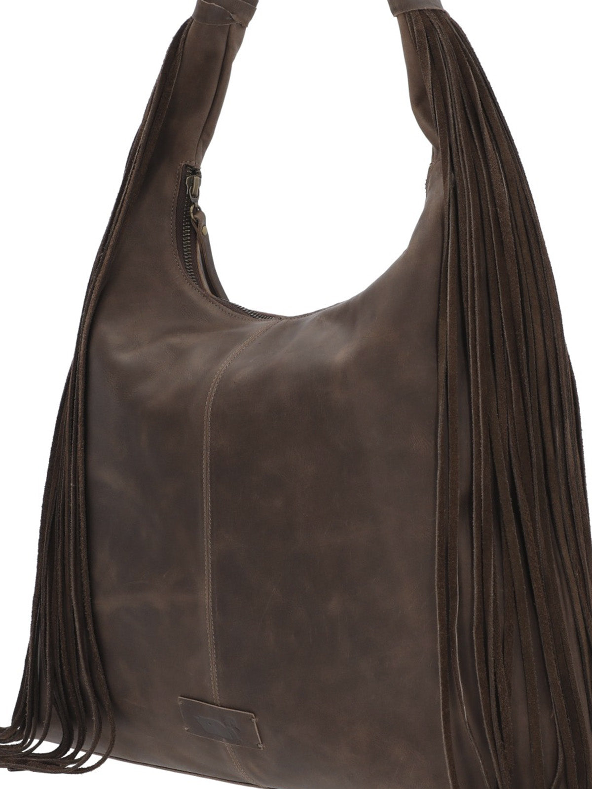 Cartera Cuero Mujer Leann Hobo Chocolate Rockford