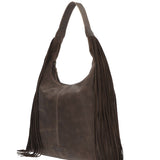 Cartera Cuero Mujer Leann Hobo Chocolate Rockford