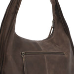 Cartera Cuero Mujer Leann Hobo Chocolate Rockford