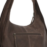Cartera Cuero Mujer Leann Hobo Chocolate Rockford