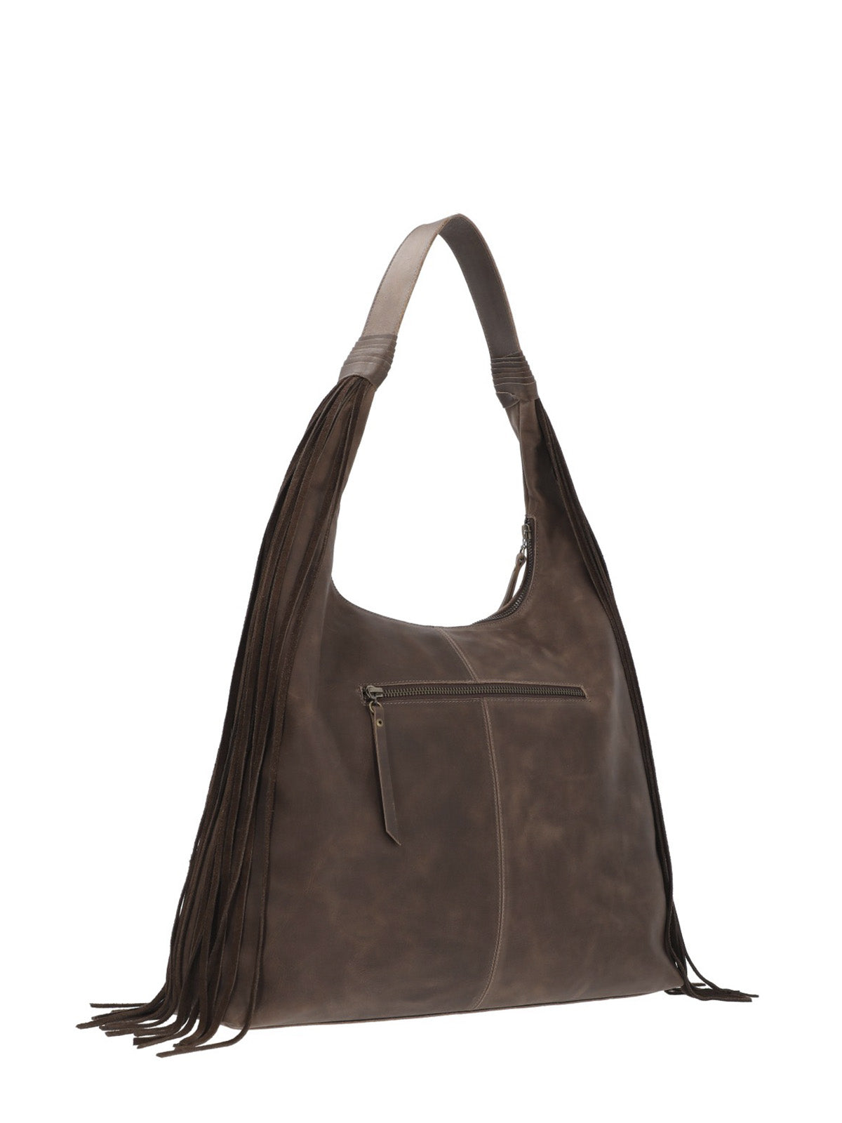 Cartera Cuero Mujer Leann Hobo Chocolate Rockford