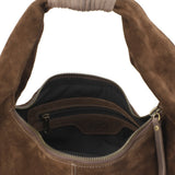 Cartera Cuero Mujer Lauren Hobo Chocolate Rockford