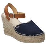 Alpargata Lino Mujer Altea Azul Rockford