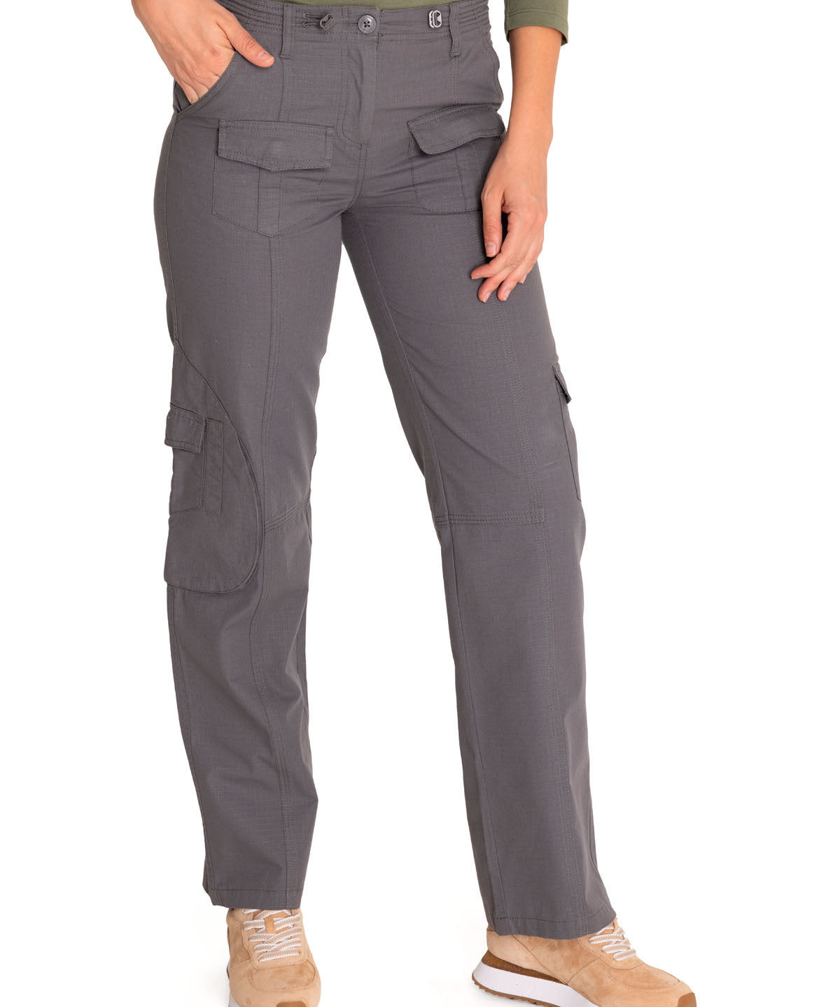 Pantalón Algodón Orgánico Mujer Mar Gris Rockford
