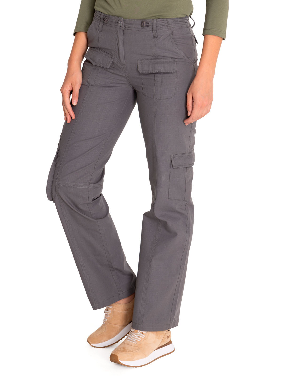 Pantalón Algodón Orgánico Mujer Mar Gris Rockford