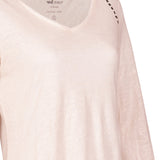 Polera Lino Orgánico Mujer Emily Blanco Rockford