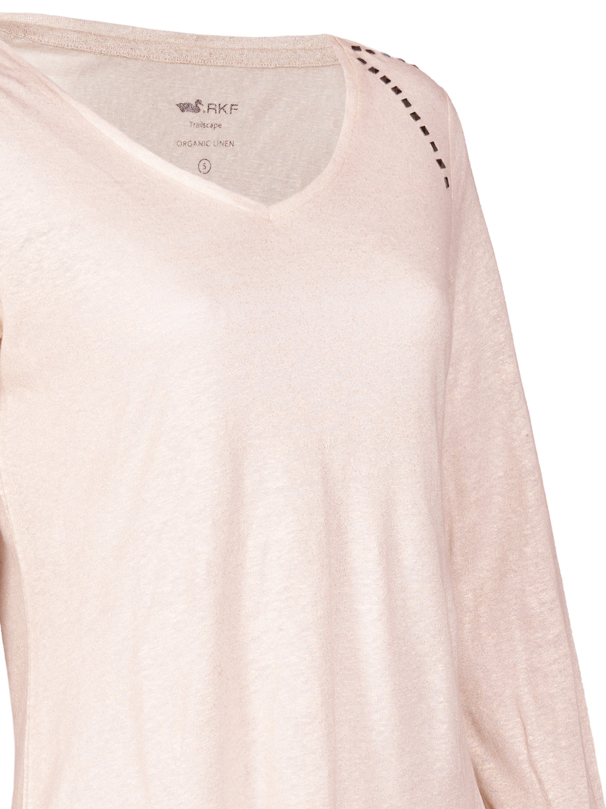 Polera Lino Orgánico Mujer Emily Blanco Rockford