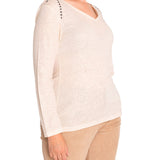 Polera Lino Orgánico Mujer Emily Blanco Rockford