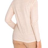 Polera Lino Orgánico Mujer Emily Blanco Rockford