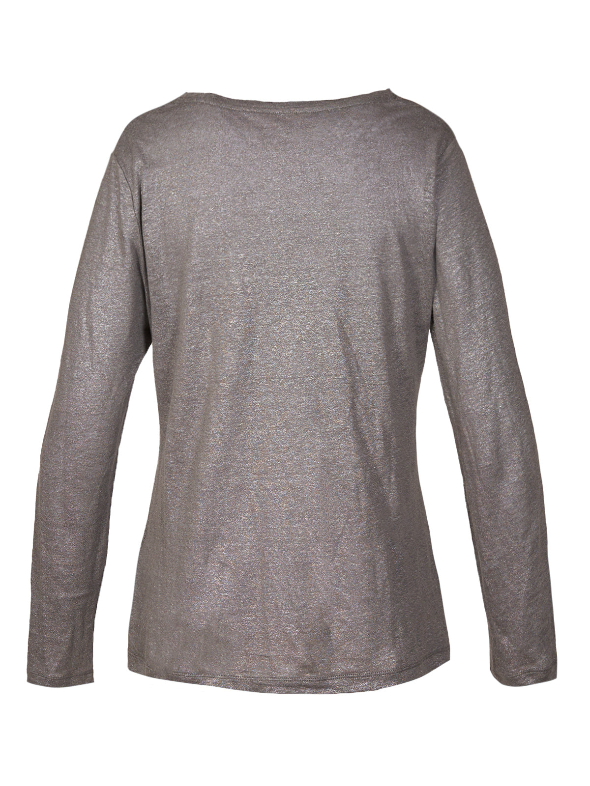 Polera Lino Orgánico Mujer Emily Gris Rockford