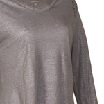 Polera Lino Orgánico Mujer Emily Gris Rockford
