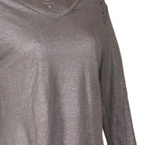 Polera Lino Orgánico Mujer Emily Gris Rockford