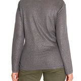 Polera Lino Orgánico Mujer Emily Gris Rockford