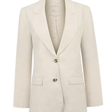 Chaqueta Lino Mujer Heron Beige Rockford