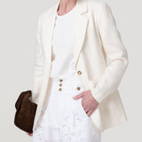 Chaqueta Lino Mujer Heron Beige Rockford