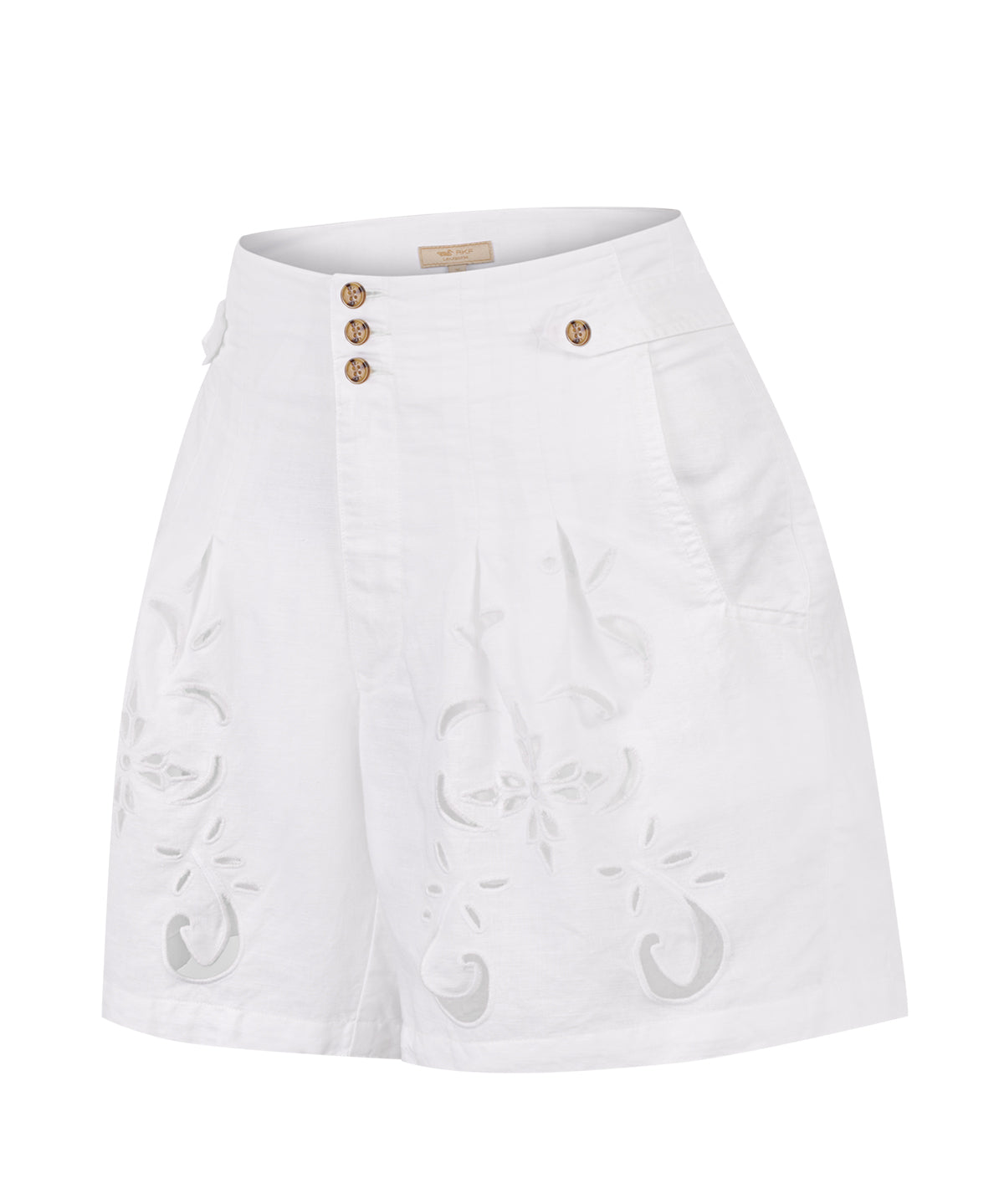 Short Lino Mujer Croft Blanco Rockford