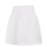 Short Lino Mujer Croft Blanco Rockford