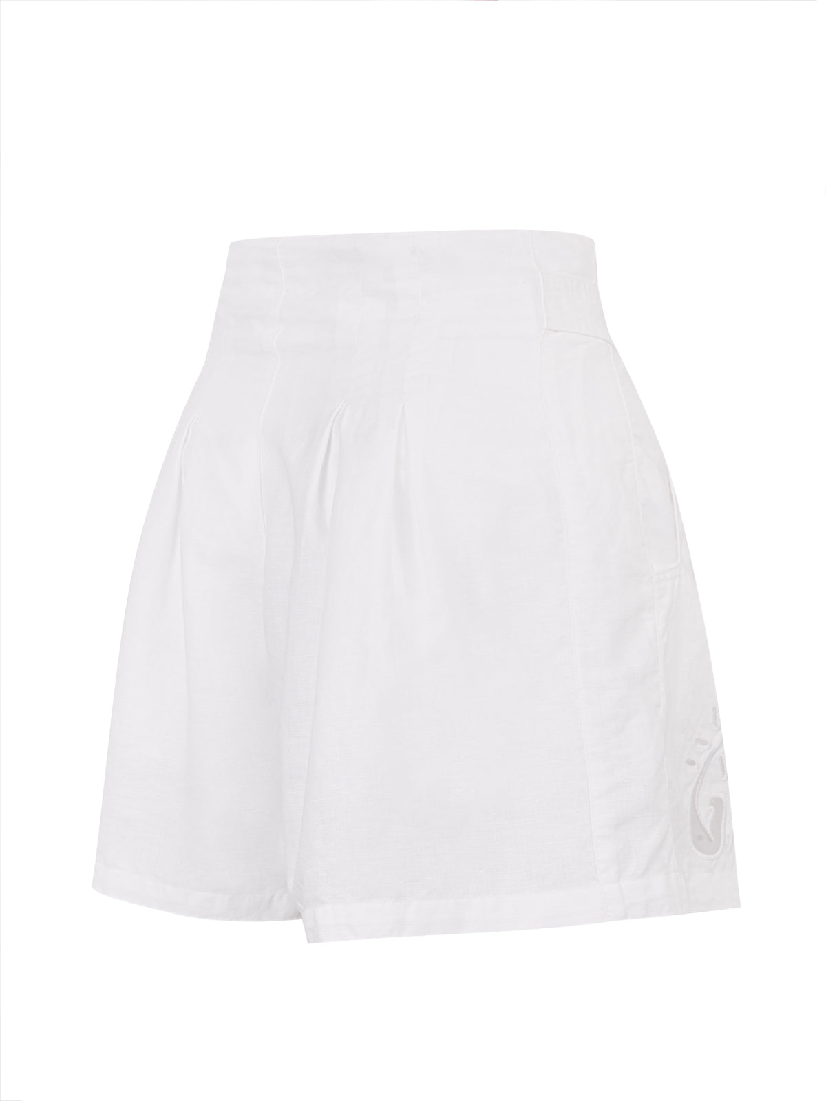 Short Lino Mujer Croft Blanco Rockford