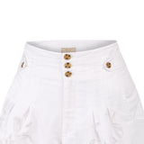 Short Lino Mujer Croft Blanco Rockford