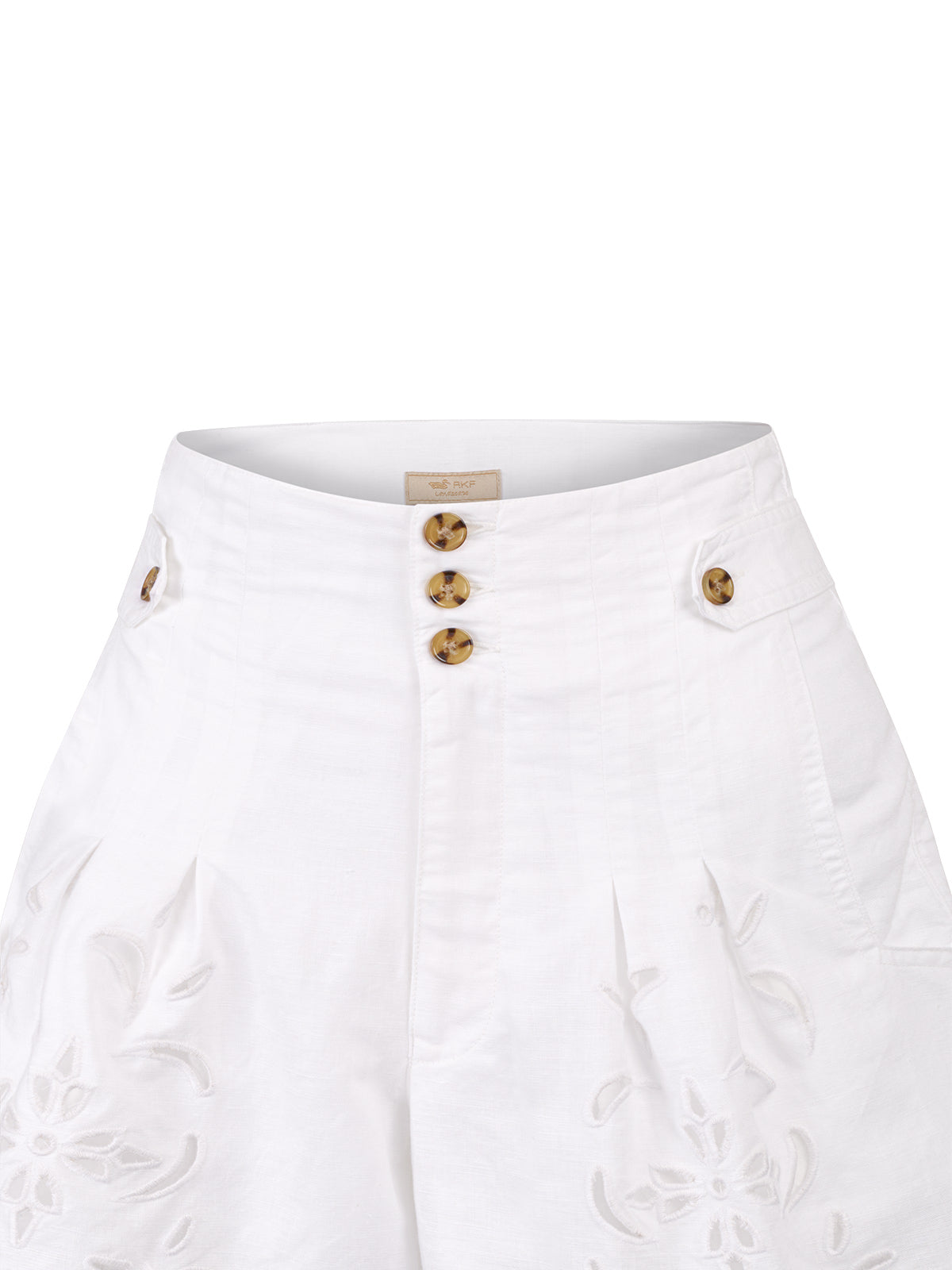 Short Lino Mujer Croft Blanco Rockford