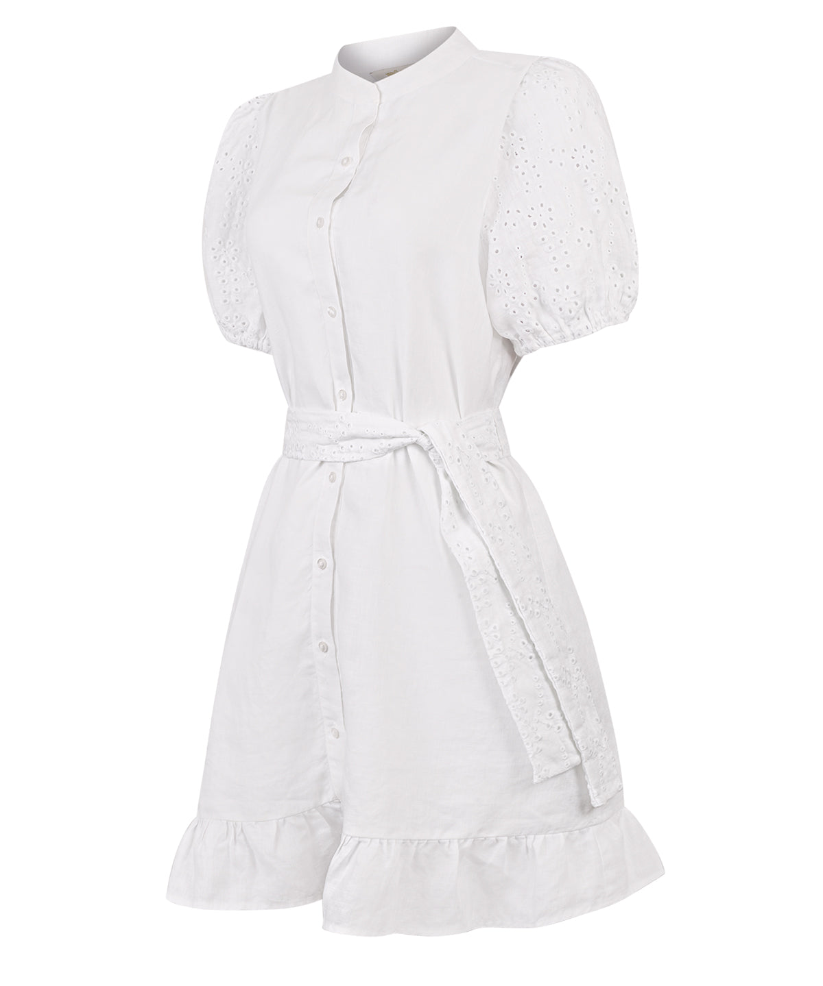 Vestido Lino Mujer Ember Blanco Rockford