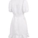 Vestido Lino Mujer Ember Blanco Rockford