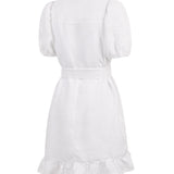 Vestido Lino Mujer Ember Blanco Rockford
