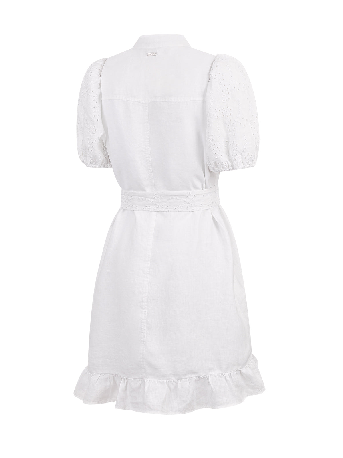 Vestido Lino Mujer Ember Blanco Rockford