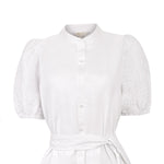 Vestido Lino Mujer Ember Blanco Rockford