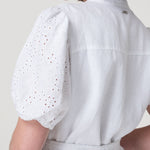 Vestido Lino Mujer Ember Blanco Rockford