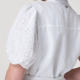 Vestido Lino Mujer Ember Blanco Rockford