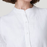 Vestido Lino Mujer Ember Blanco Rockford