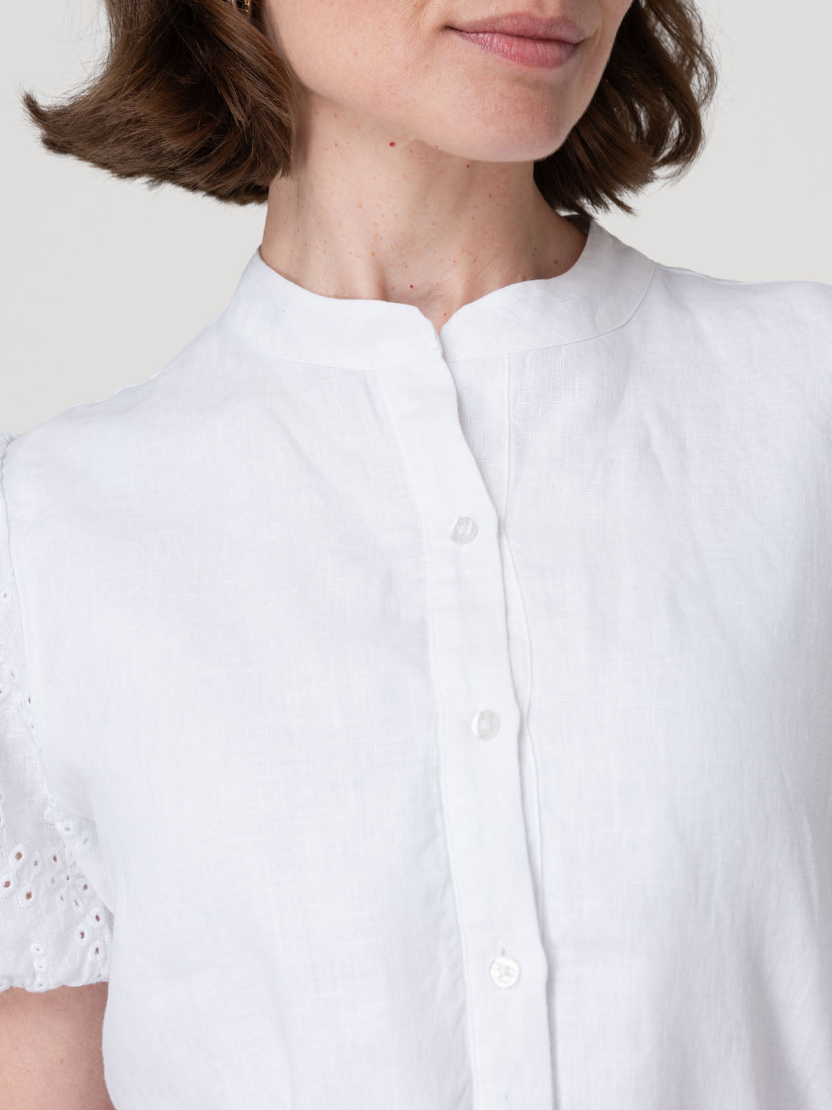 Vestido Lino Mujer Ember Blanco Rockford
