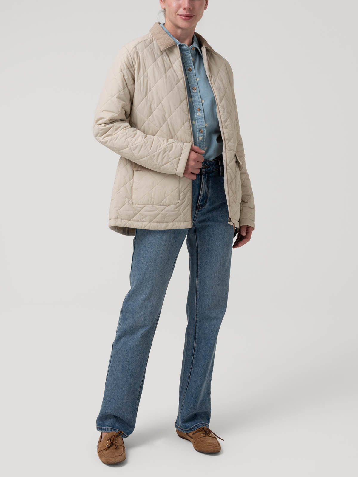 Parka Nylon Mujer Maonia Café Rockford