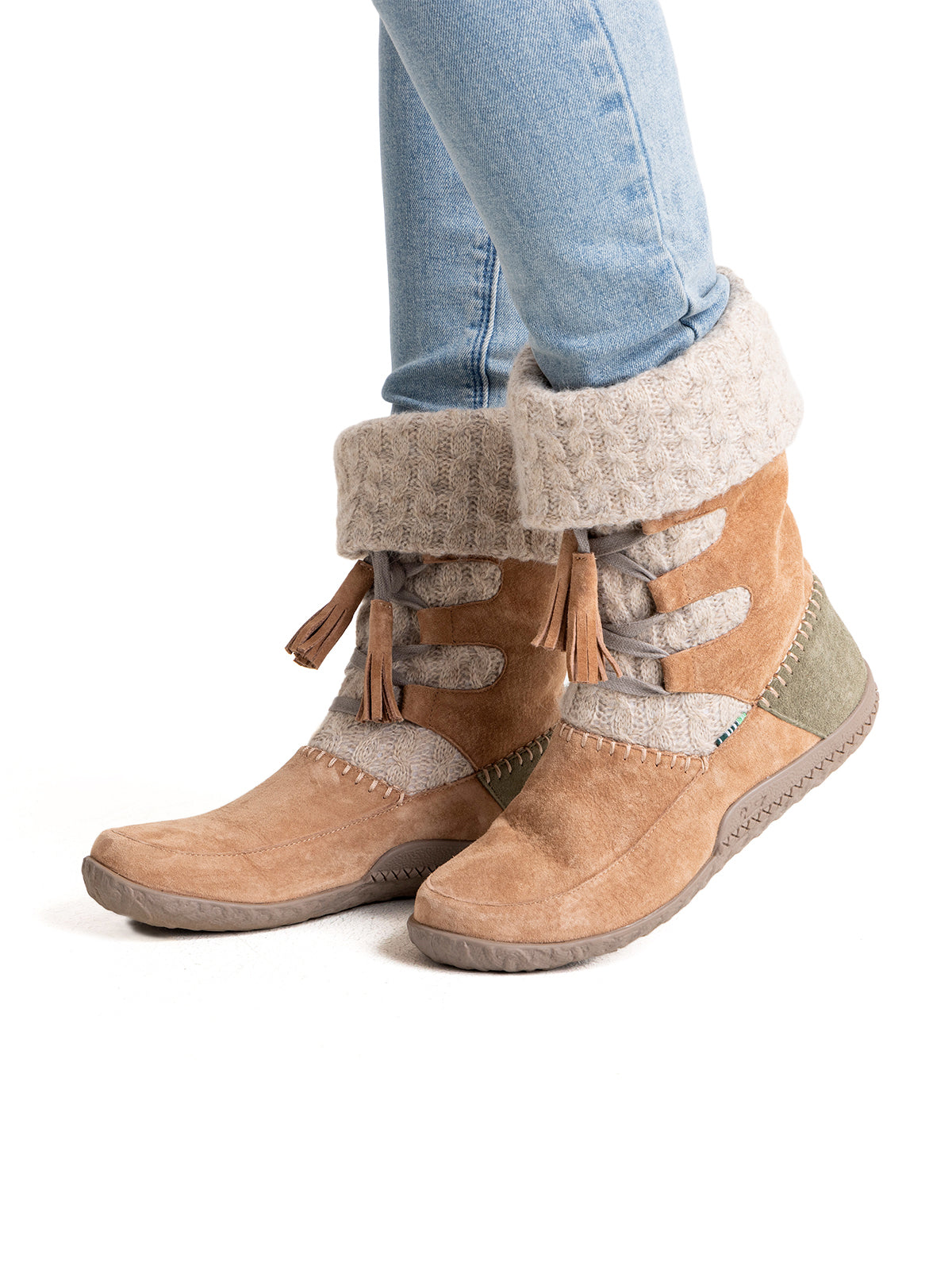 Bota Cuero Mujer New Tahoe Café Claro Rockford