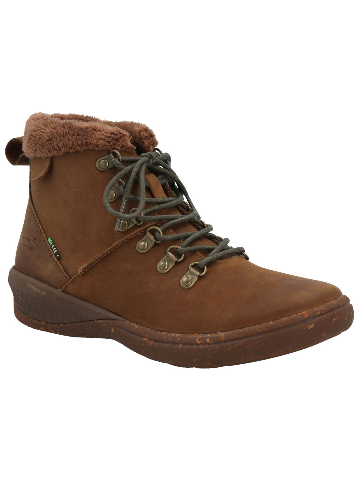 Botín Cuero Mujer Sayen Café Rockford