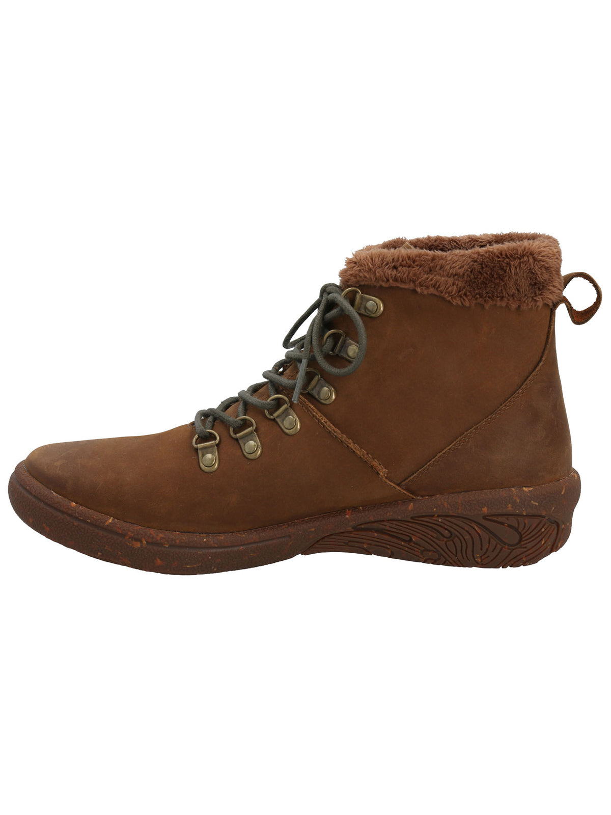 Botín Cuero Mujer Sayen Café Rockford