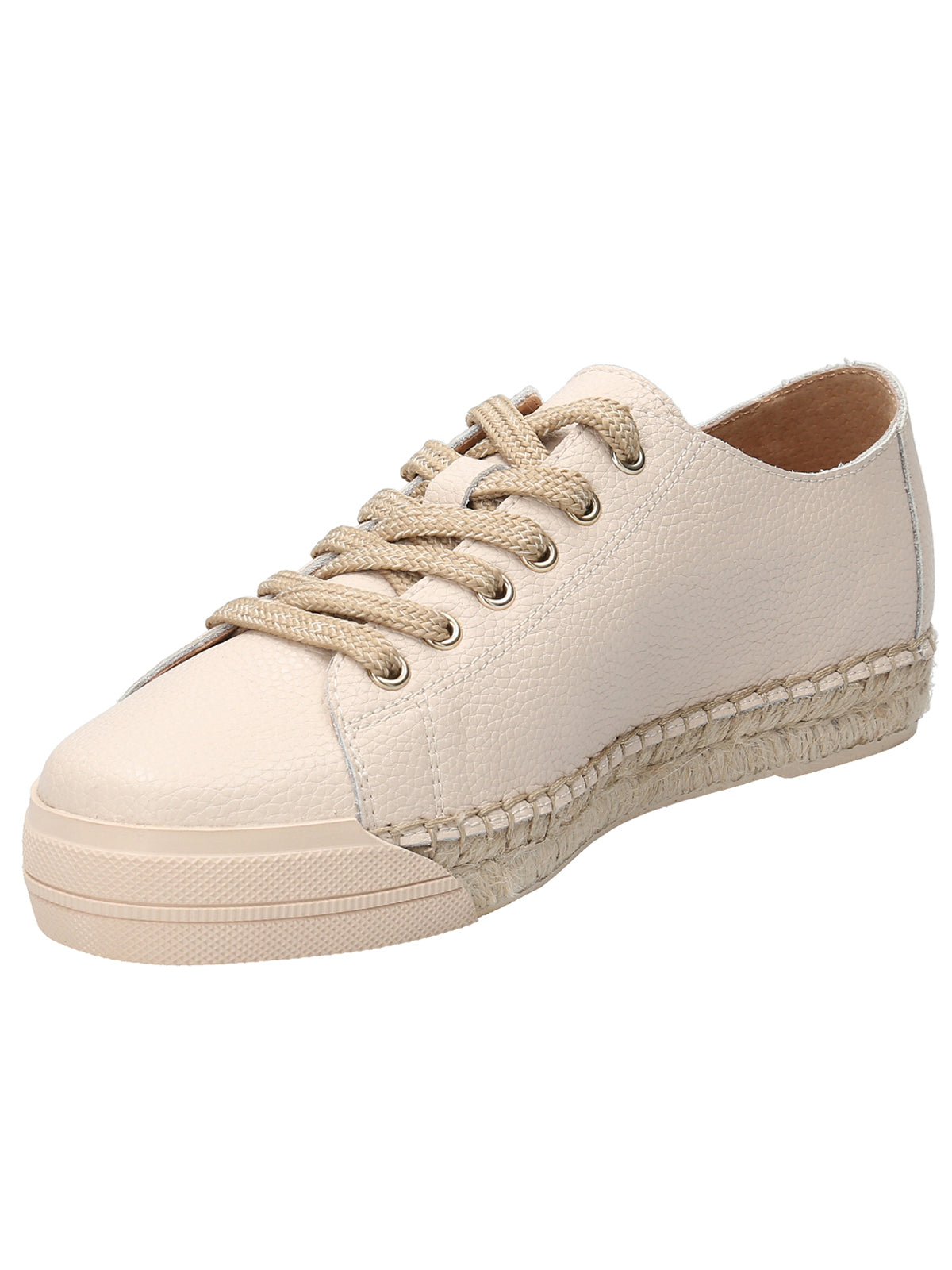 Zapatilla Cuero Mujer Fontaine Beige Rockford