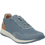 Zapatilla Cuero Mujer Canoitas Azul Rockford