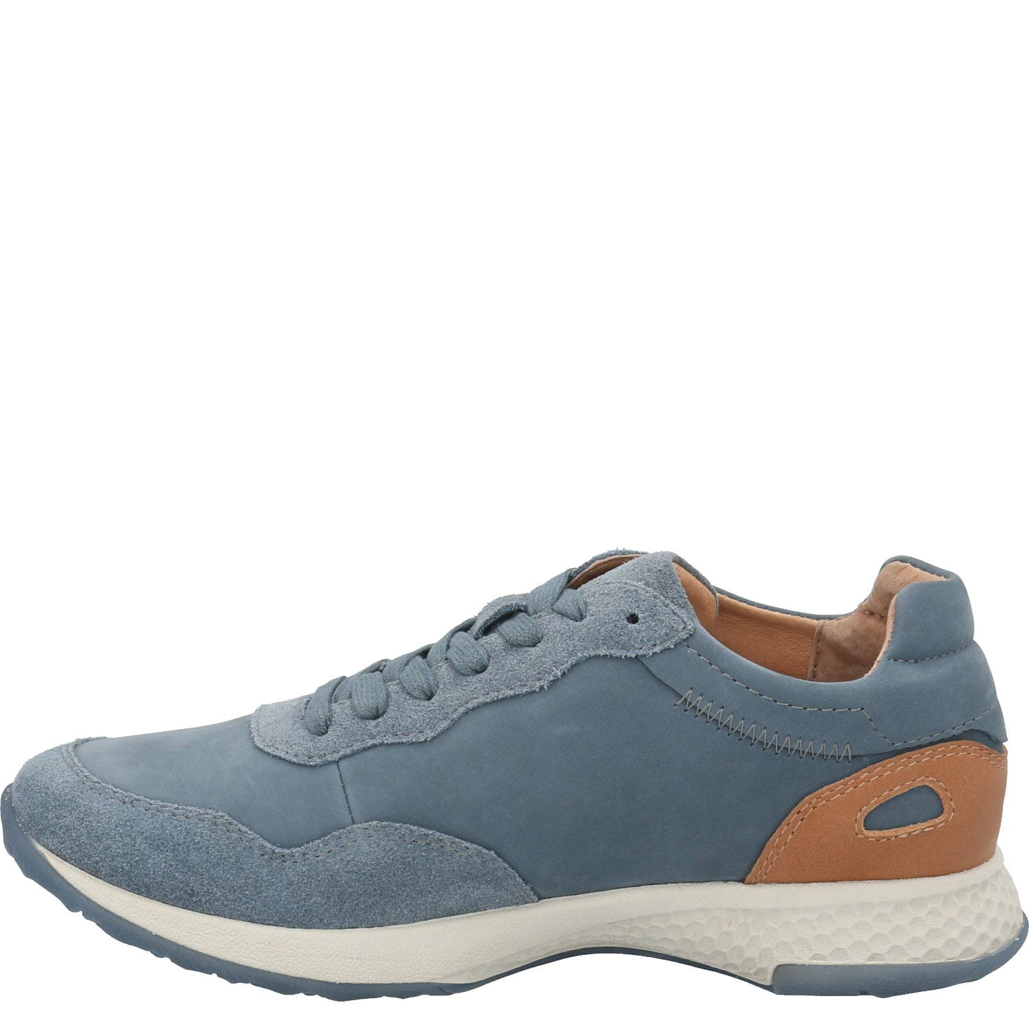 Zapatilla Cuero Mujer Canoitas Azul Rockford