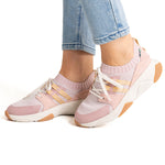 Zapatilla Casual Mujer Arcoíris Rosado Rockford