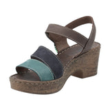 Sandalia Cuero Mujer Whiteheaven Multicolor Rockford